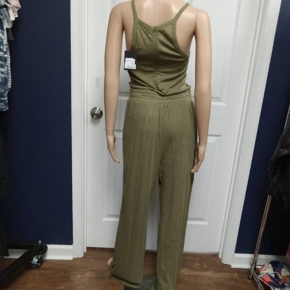 WIDE LEG SLEEVELESS JUMPSUIT - Picture 3 of 5